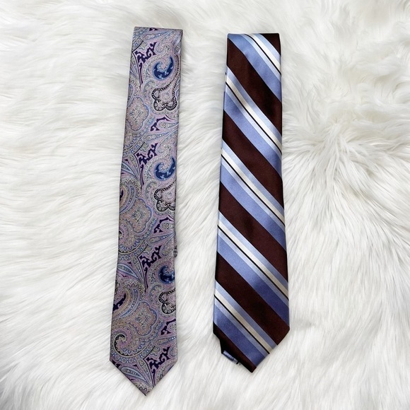 Saks Fifth Ave and Valentino Silk Tie Bundle